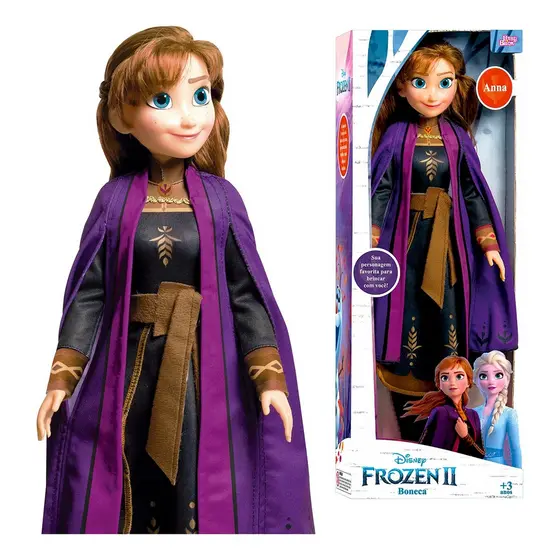 Boneca Anna 55cm Mini My Size Frozen 2 Disney - Baby Brink