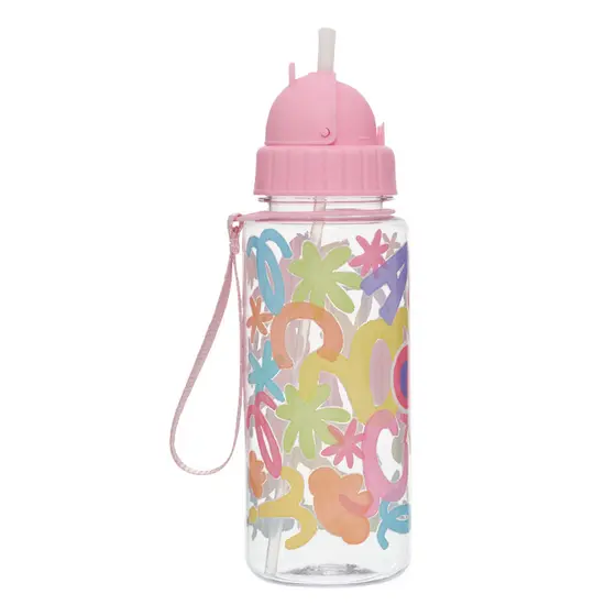 Garrafa 500ml Lilica Ripilica Com Canudo Inox