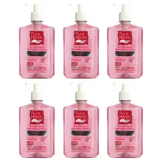 Kit 6 Álcool Em Gel Para Mãos Pure Hands Morango 500ml