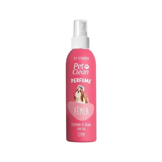 Perfume Fêmea para Cães e Gatos Pet Clean - 120mL