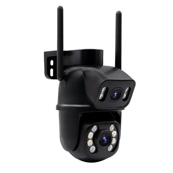 COIBEU Camera Externa Ip a Prova D'água Wifi Dupla 2 Em 1 com Visao Noturna C/ Infravermelho e Voz habilitada ICSEE