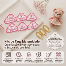 Kit 6 Tags indicação de Trocas ou 6 Saquinho Maternidade Plástica e Correntinha Envio Imediato Promoção