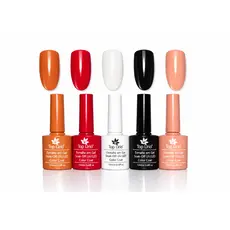 kit Nova Coleção Manicure c/5 Esmalte Lírio Ou Bella Rosa  em Gel Seca Cabine Profissional Original SellacColor12ML