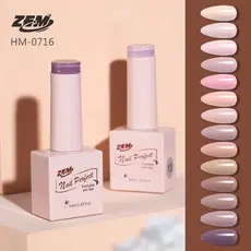 KIT 10 Esmalte em Gel Esmalte Nude Nail Zem 10 ml Esmalte De Unha De Gel Cor Nude Colorful Nail Gel COM ANVISA