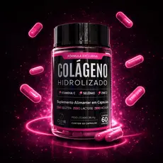 Colágeno Hidrolisado Rico em Biotina com Selênio, Zinco Zero Açúcar e Verisol - 60 Cápsulas