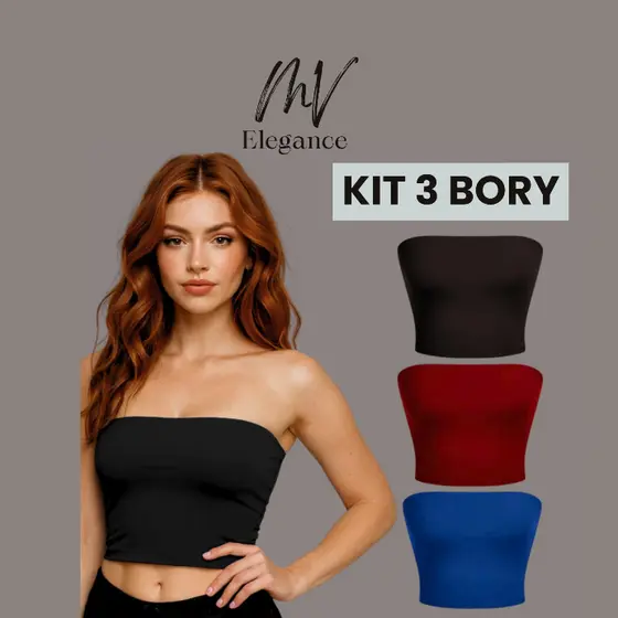 Kit 3 Top Tube Tomara que Caia Suplex Premium Tecido Leve para o Calor de Verão