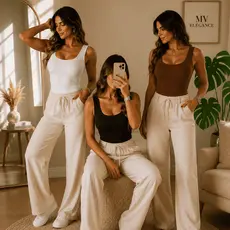 Kit 3 Body Feminino Regata Decote Quadrado Suplex Premium Não Transparente Casual Confortável Fashion 2026