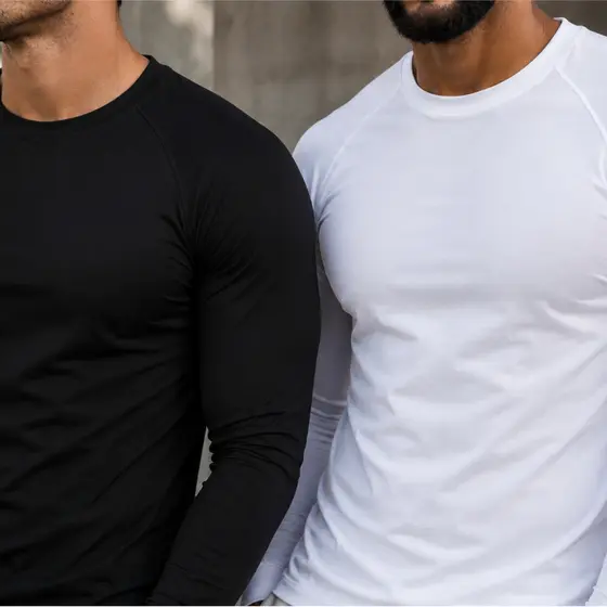 Camisa Térmica UV Masculina Manga Longa Dry Fit Proteção Solar Academia Corrida Conforto