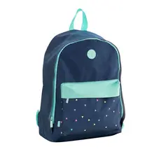 Mochila Escolar Feminina Enjoy Azul Marinho e Turquesa - BRW