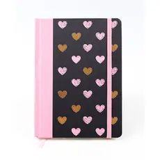 Caderno Loveskine Black Heart Capa Dura 96 Folhas  142x205mm