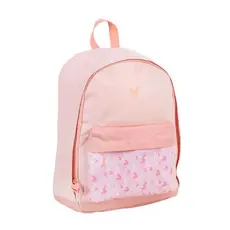 Mochila Feminina Escolar Poliéster S2 Coração Rosa BRW