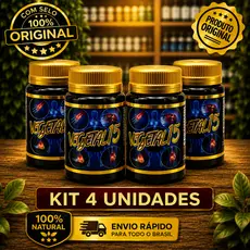Kit 4 Vegetal 15 Suplemento Alimentar Natural Original Nova Embalagem