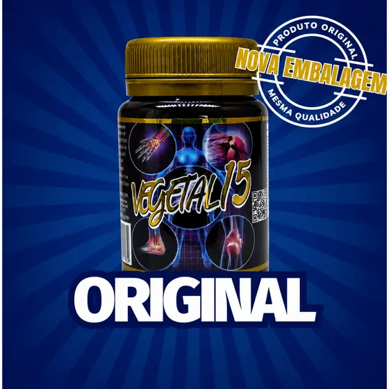 Vegetal 15 Suplemento Alimentar Natural Original Nova Embalagem