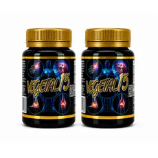 Kit 2 Vegetal 15 Suplemento Alimentar Natural Original Nova Embalagem