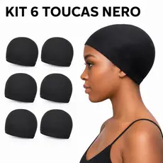 Kit 6 Touca Nero para Penteado Durar Mais Ao Dormir anti frizz Touca De Meia Peruca Premiun