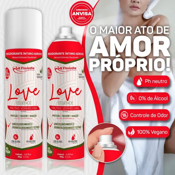 DESODORANTE EFICÁZ E APAIXONANTE PARA REGIÕES INTÍMAS - LINHA ESSENCE / LA PIMIENTA