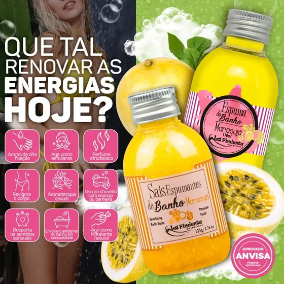 KIT SAIS E ESPUMAS DE BANHO SUPER RELAXANTE E SENSUAL PARA  BANHEIRA DE HIDROMASSAGEM SEX SHOP