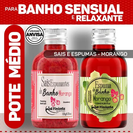KIT SAIS E ESPUMAS DE BANHO SENSUAL  UMA EXPERIÊNCIA DE SPA NO CONFORTO DO SEU BANHEIRO