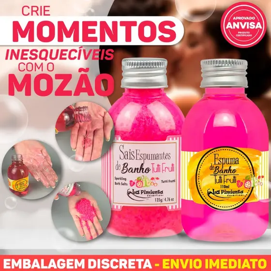 SAIS E ESPUMA DE BANHO COM FRAGRÂNCIAS EXCELENTES PARA UM SPA EM CASA COM O BOY