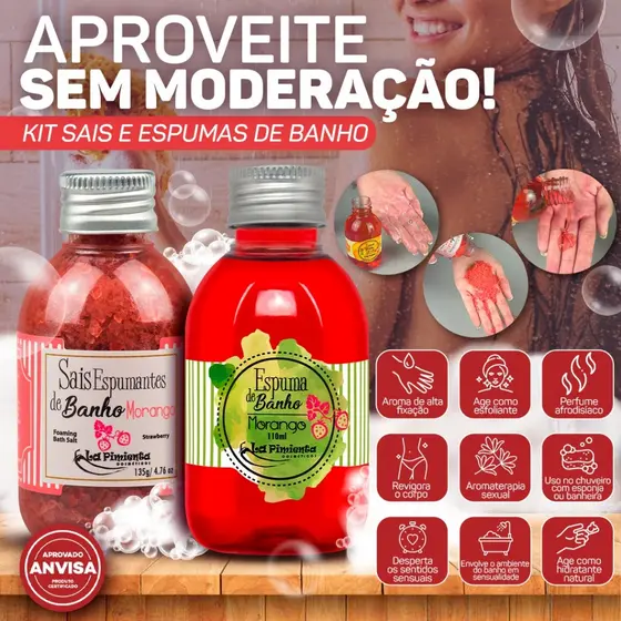 FRAGRÂNCIAS INCRÍVEIS EM SAIS E ESPUMA DE BANHO PARA CUIDADO DIÁRIO