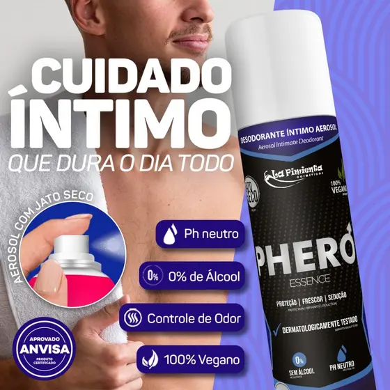 DESODORANTE ÍNTIMO PARA PROTEGER PÊNIS DE SUOR EXCESSIVO - ESSENCE LA PIMIENTA