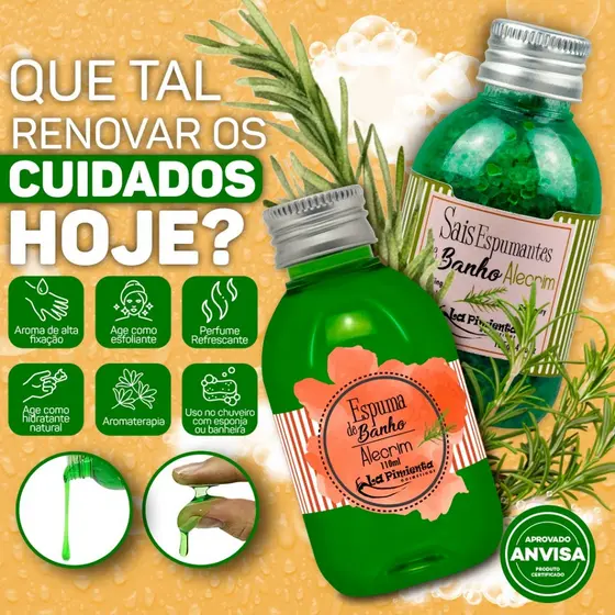 COMBINAÇÃO PERFEITA SAIS E ESPUMA DE BANHO PARA SPA EM CASA