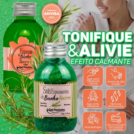 MOMENTO DE SPA SAIS E ESPUMA DE BANHO PARA RENOVAR