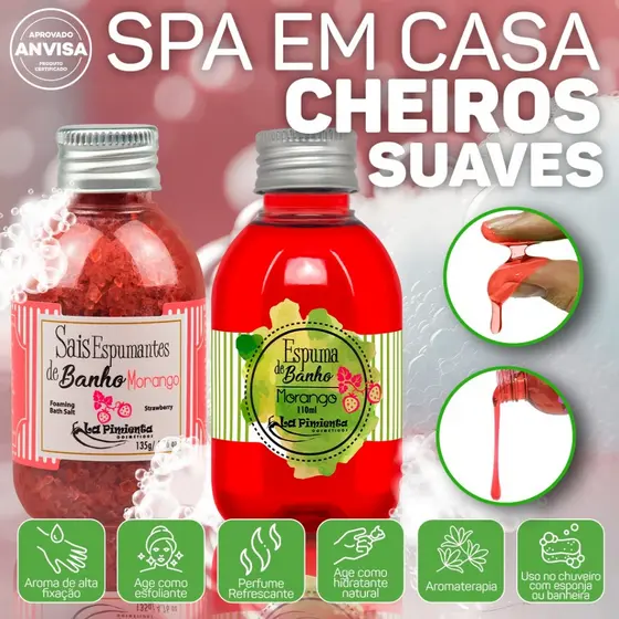 SAIS E ESPUMA DE BANHO AROMÁTICOS PARA UM TOQUE DE SPA NO BANHO