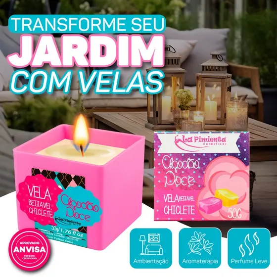 VELA AROMÁTICA BEIJÁVEL PARA MASSAGENS QUE AQUECEM E RELAXAM