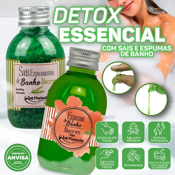 SAIS E ESPUMA DE BANHO PARA CUIDAR DO CORPO E RELAXAR