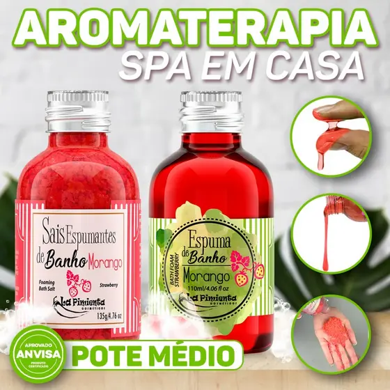 KIT DE SAIS E ESPUMAS - SPA PARTICULAR BANHO PARA RELAXAR