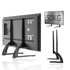 Suporte De Mesa Para Tv Base 32'' A 75'' Lcd Led oled qled Universal Samsung LG 42 43 48 50 55 58 60 65 70 75 Polegadas