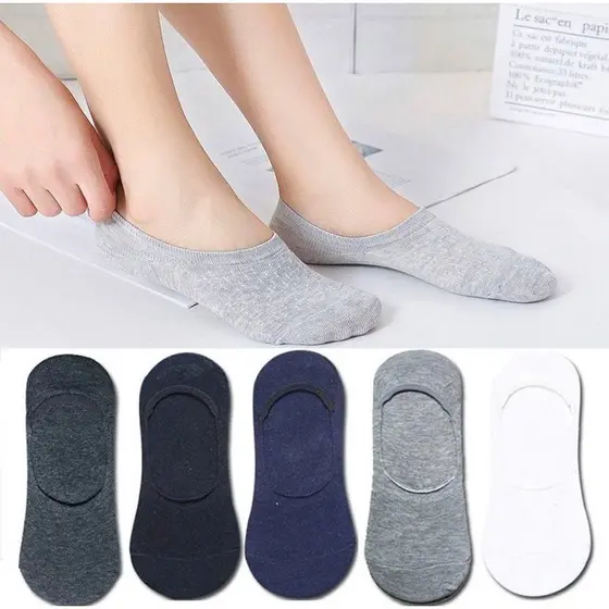 Kit 12 Pares Meia Sapatilha com Silicone Algodão Feminina 36 ao 40