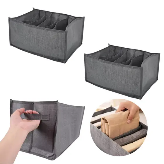Kit 2 Colmeias Organizadora de Gaveta Guarda Roupa 9 Divisorias Com Alça Casa Nova Decoração Calça