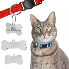 Placa de Identificação Pet Plaquinha Pingente personalizado Cachorro Cão Gato