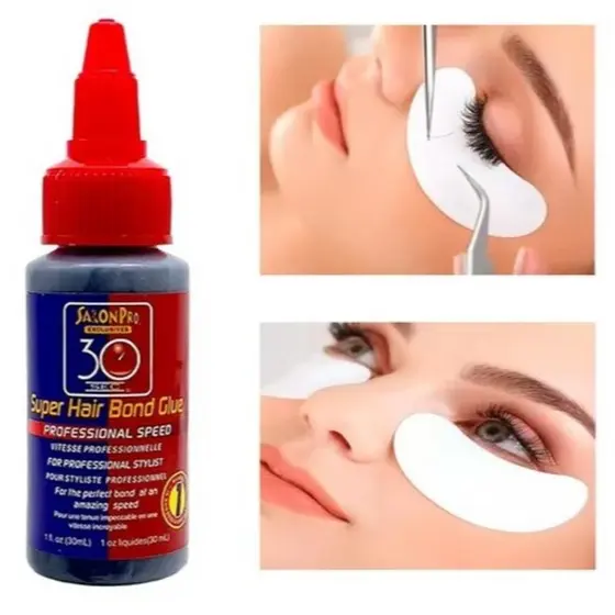 Super Cola Salon Pro 30ml – Fixação Rápida em 30 Segundos Para Alongamento Mega Hair - Entrega Pronto