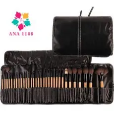 Kit 32 Peças Conjunto De Pincéis De Maquiagem Para Pó Sombra Delineador Lábios com estojo-INLIS ANA