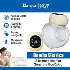 Bomba de Tira Leite Elétrica Portátil Recarregável Silenciosa e Massageadora para Amamentação e Pós-Parto