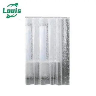 Louis Kit Seixos / Cubo 3D Cortina Box Banheiro - Com Ganchos Varias Cores