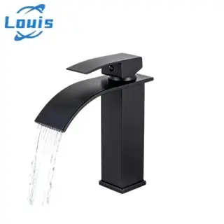 Louis Misturador para Banheiro Monocomando com Torneira Cascata Baixa Cromada