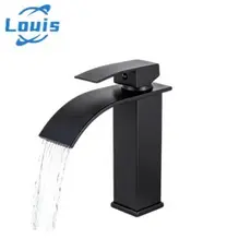 Louis Misturador para Banheiro Monocomando com Torneira Cascata Baixa Cromada