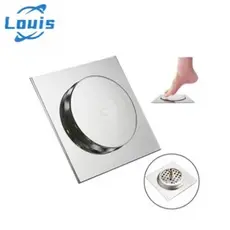 Louis Ralo Click Veda-Cheiro Inteligente 10x10 cm - 15x15 cm Quadrado Inox para Banheiro