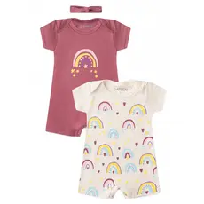 Kit Macacão Bebê Menina Suedine Magic
