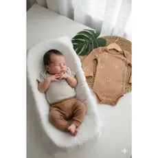 Kit Body Bebê Suedine Ursinhos Marrom