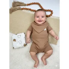 Kit Macacão Bebê Menino Suedine Carinhas de Urso
