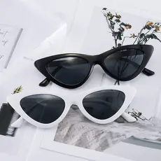 Óculos De Sol Retrô Vintage Gatinho Blogueirinha Feminino Retangular Proteção UV Varias Cores