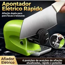 Afiador Elétrico Rápido para Facas e Tesouras