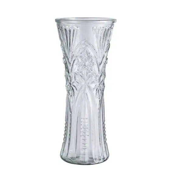 Kit 2 Vaso Grande Decorativo de Vidro 30cm Jarro Flores