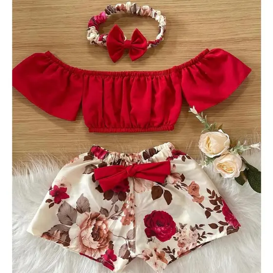 Conjunto Infantil Menina KIT  1, 2 e 3 ANOS Oferta