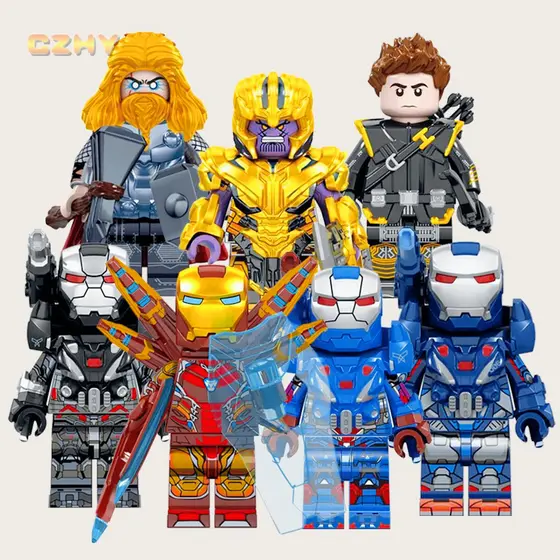 Máquina De Guerra Super Heroes Hawkeye Figuras Blocos De Construção Brinquedos Para Crianças